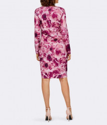 Džersejové šaty s kvetinovou potlačou Ashley Brooke, ružovo-farebné #3
