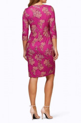 Džersejové šaty s paisley potlačou Ashley Brooke, ružovo-farebné #3
