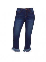 Džínsy so strapcami Linea Tesini, modré #1