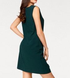 Elegantné tmavo-zelené šaty #3