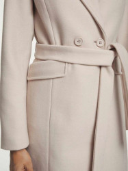 Elegantný kabát Ashley Brooke, smotanová #3