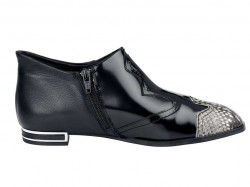 Exkluzívne kožené kotníkové topánky, čierne #2