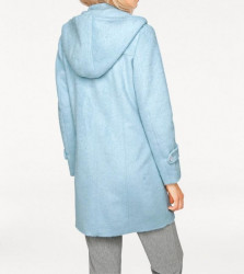 Flaušovo vlnený kabát, svetlo modrý #4