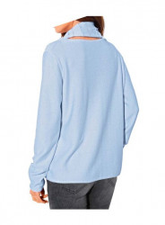 Flitrovaný pulóver so šálom, modrá #2