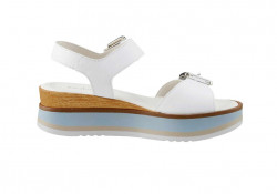 GABOR kožené sandále, biele #1