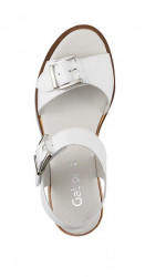 GABOR kožené sandále, biele #3