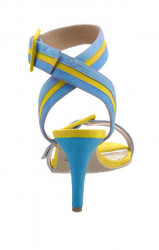 Guido Maria Kretschmer semišové sandále, tyrkysovo-žlté #1