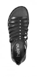 Heine sandále z kože nappa, čierne #3