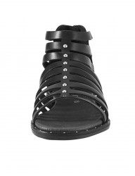 Heine sandále z kože nappa, čierne #4