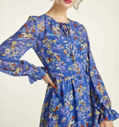 HEINE šaty s kvetinovou potlačou, modrá #4