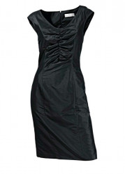 Hodvábne šaty S. Madan, čierne #1