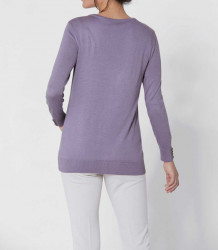 Hodvábný sveter Création L Premium, levanduľová #3