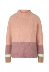 Hrubo pletený pulóver Linea Tesini, ružový #1