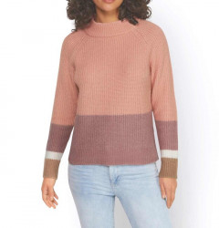 Hrubo pletený pulóver Linea Tesini, ružový #2