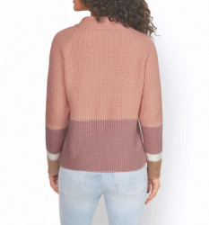 Hrubo pletený pulóver Linea Tesini, ružový #3