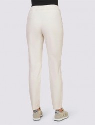 Jemné menčestrové teplákové nohavice Rick Cardona, krémové #3