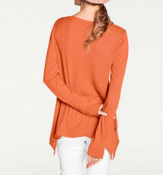 Jemný dlhý pulóver HEINE, oranžová #3
