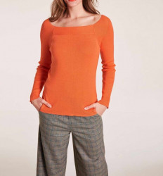 Jemný pletený sveter Heine, oranžový #3
