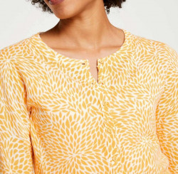 Jemný pletený sveter s potlačou Linea Tesini, krémovo-žltý #4