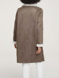 Kabát z umelej kožušiny Heine, hnedá #3