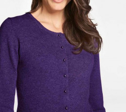Kašmírový sveter PATRIZIA DINI, fialová #2