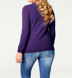 Kašmírový sveter PATRIZIA DINI, fialová #6