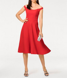 Korzetové červené šaty Ashley Brooke #1