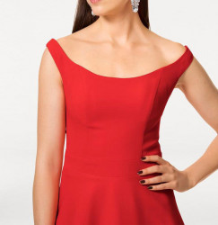 Korzetové červené šaty Ashley Brooke #4