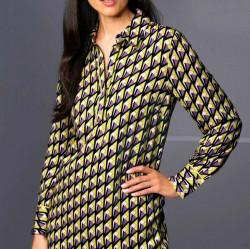 Košeľové šaty s grafickou potlačou Rick Cardona, farebné #4