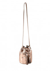 Kožená kabelka so strapcami Heine, ružovo-zlatej farby #2
