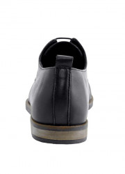 Kožené nappa topánky na šnurovanie Heine, čierne #4