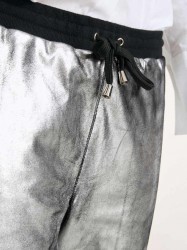 Kožené nohavice HEINE, strieborná #3