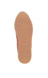 Kožené prešívané slipper topánky s ozdobnou retiazkou Heine, oranžová #5