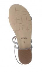 Kožené sandále Guido Maria Kretschmer, sivá #5