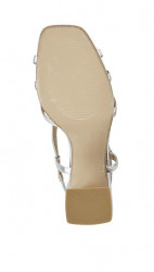 Kožené sandále Heine, striebornej farby #6