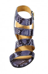 Kožené sandále, modro-čierny #5