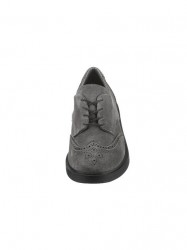 Kožené semišové šnurovacie topánky Andrea Conti, šedá #3