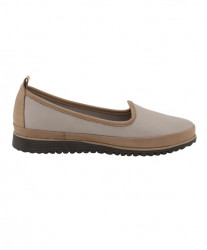 Kožené slipper topánky Andrea Conti, sivo-hnedé #1