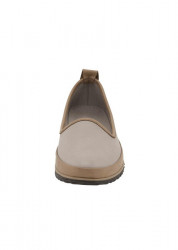 Kožené slipper topánky Andrea Conti, sivo-hnedé #2