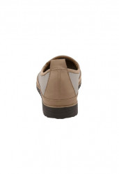 Kožené slipper topánky Andrea Conti, sivo-hnedé #4