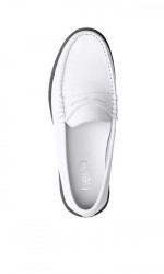 Kožené slipper topánky Heine, biela #2
