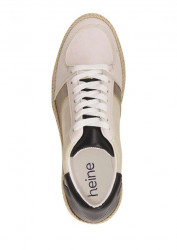 Kožené sneaker topánky Heine, béžovo-telovo-čierna #3