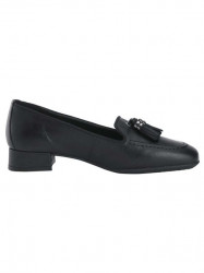 Kožené topánky so strapcami Heine, čierne #2