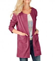 Kožený kabát Heine, ružový #1