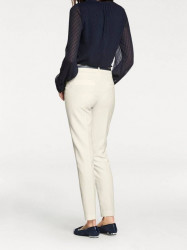 Krémovo-biele elegantné nohavice #3