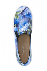 Kvetinové slippery Heine modré #3