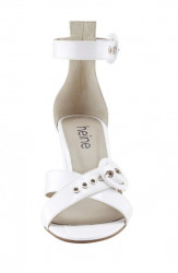 Lakované sandále Heine, biela #4