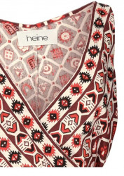 Ľanové zavinovacie šaty s etno potlačou Heine, farebné #4