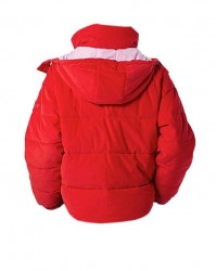 LEE oversized prešívaná bunda, červená #1