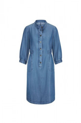 Lyocellové šaty v džínsovom vzhľade Rick Cardona, modré #1